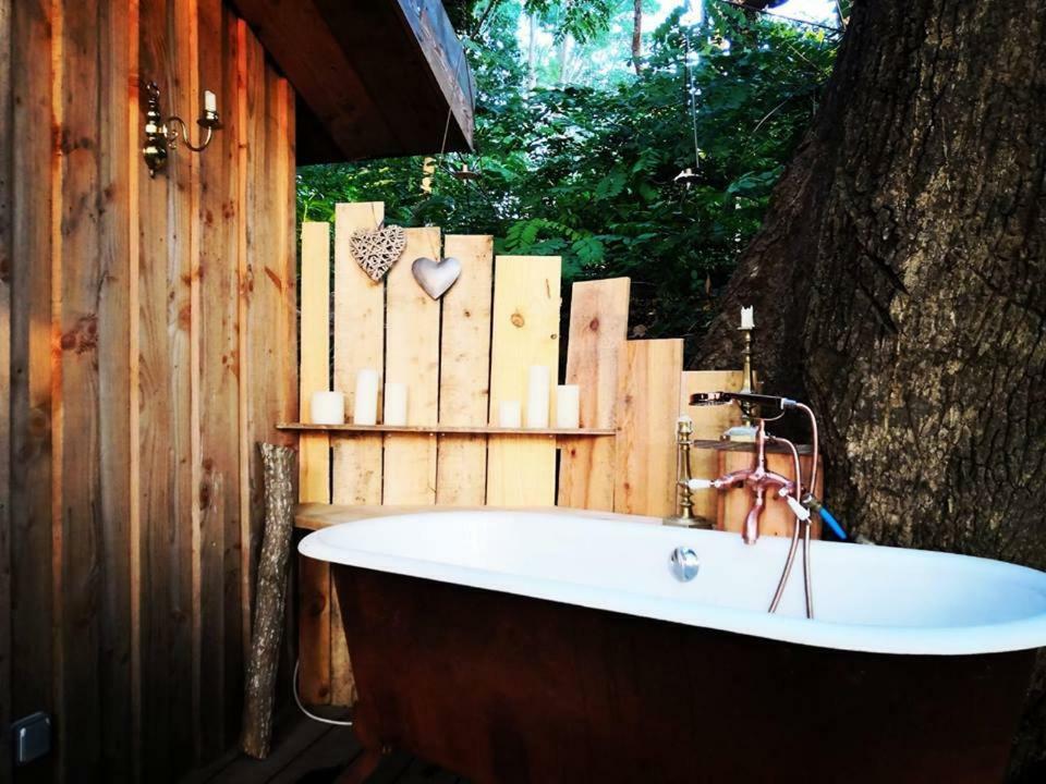 Coco Barn Wood Lodge Angresse Exterior foto